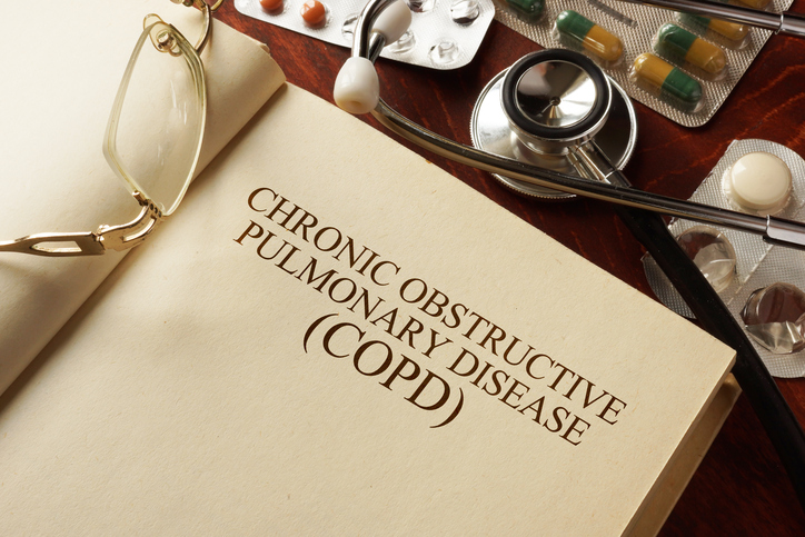 Book with diagnosis COPD