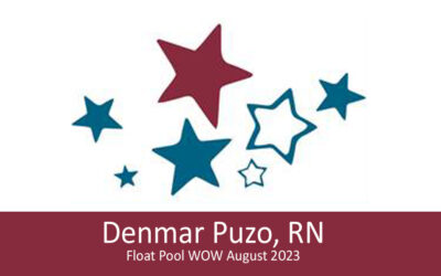 Denmar Puzo, RN Float Pool WOW August 2023