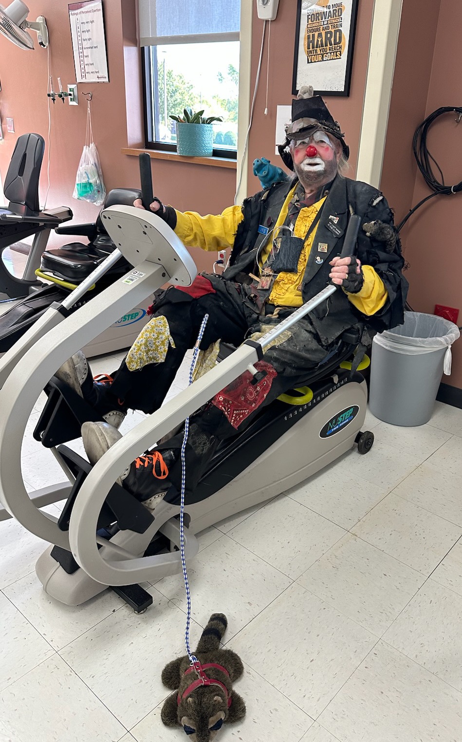 clown rehab bike - St. Mary’s Medical Center